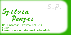 szilvia penzes business card